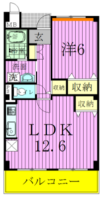 グラン　ボヌールⅠ 203号室 間取り