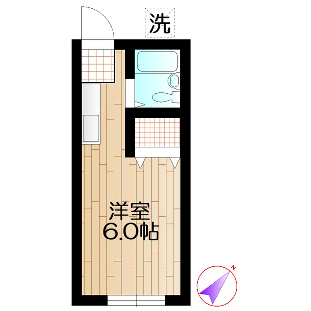 パークサイド初富 206号室 間取り