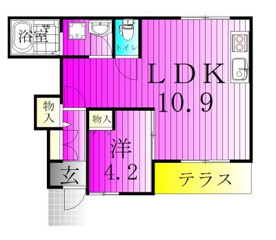 brook～ブルック～ 102号室 間取り