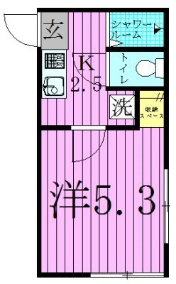 Ｌａ　Ｖｉｅ　ｅｎ　Ｒｏｓｅ 間取り図