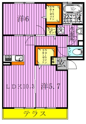 カーサ青井 間取り図