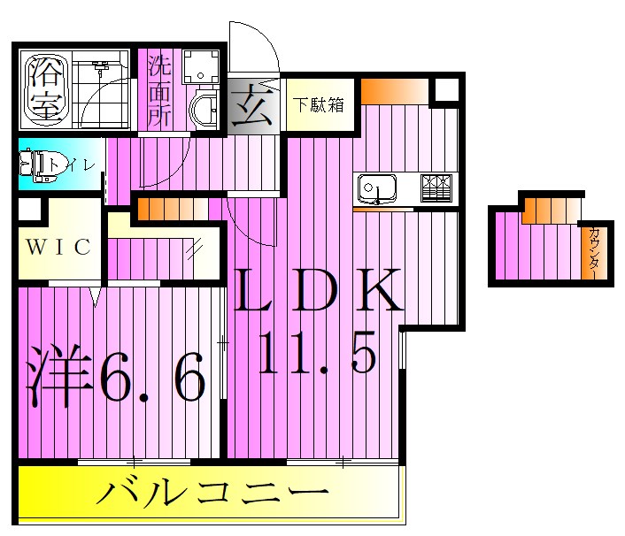 Glanz大師前 間取り図