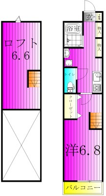 エクセラン馬橋west 302号室 間取り