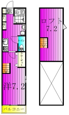 エクセラン馬橋west 間取り図