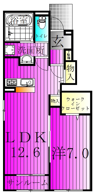 エスポワール５ 104号室 間取り