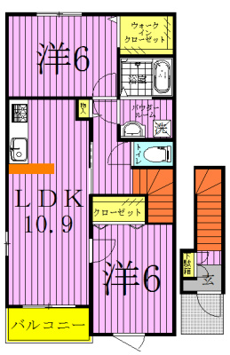 ジュピターⅡ 204号室 間取り