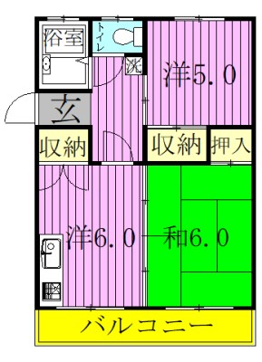 堀之内コート 間取り図