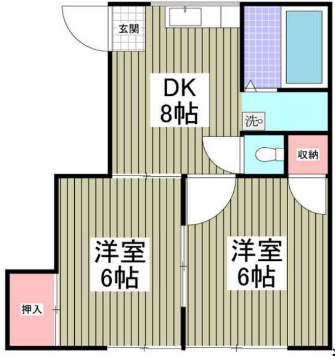 コーポ石井Ⅰ 103号室 間取り
