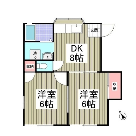 コーポ石井Ⅰ 103号室 間取り