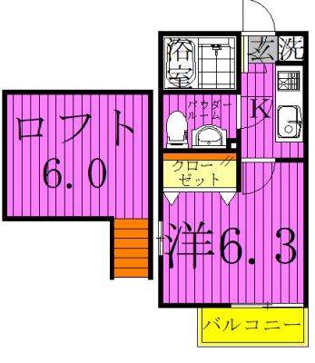 サザンフロント六町 間取り図