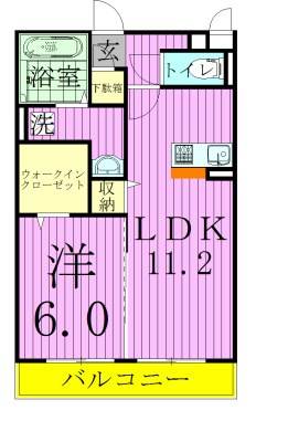 ヴァンヴェール  間取り図