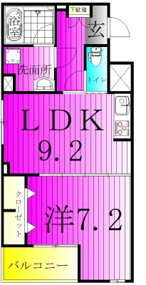 TREES Ⅱ 306号室 間取り