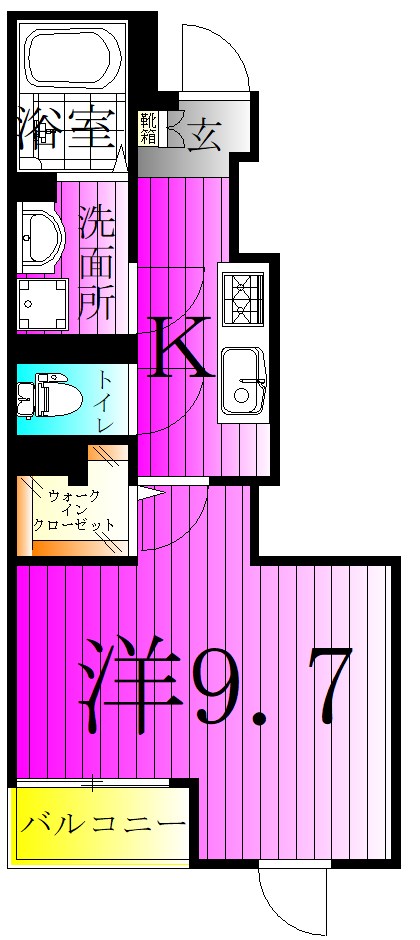 フローラ高野 間取り図
