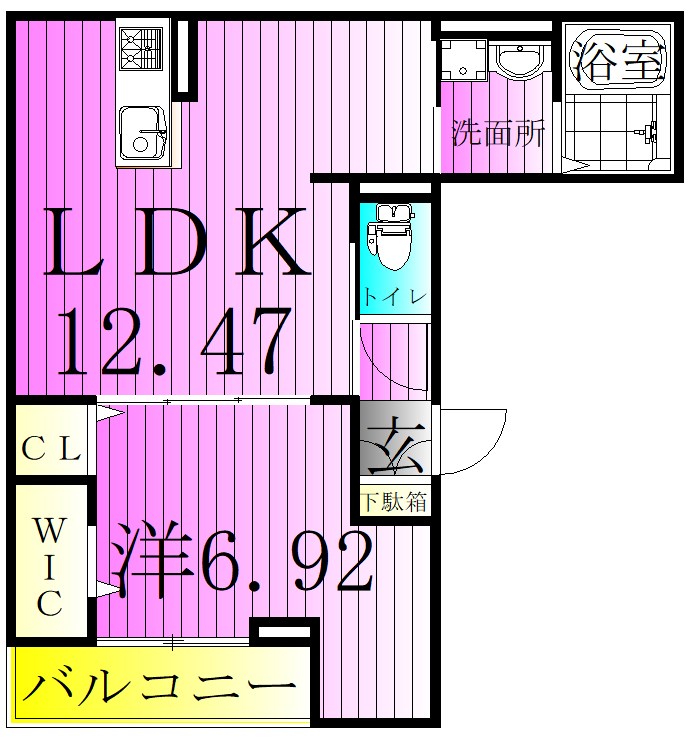 アンジュール栗原  間取り図