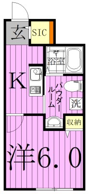 モアナコート南流山  101号室 間取り