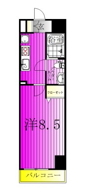 Sky Matsudo 503号室 間取り
