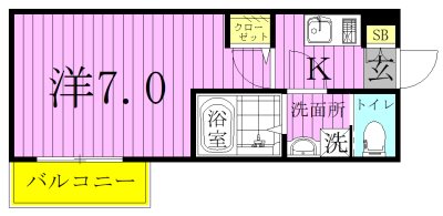 アレーズ六町 間取り図