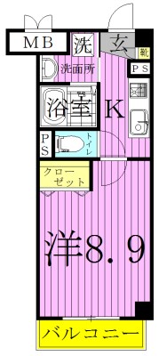 サウスイースト 間取り図