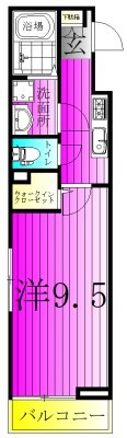 ソフィアフルールⅡ  106号室 間取り