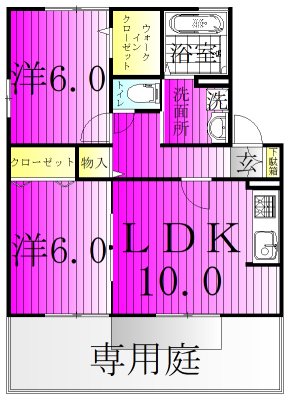 Ｋ・ファミリア 111号室 間取り