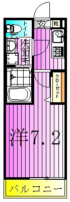 CRASTINE千住緑町 間取り図