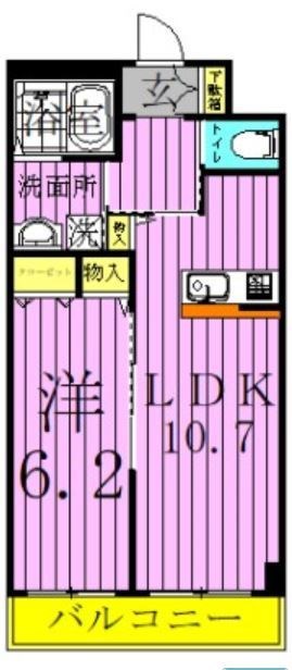第一フラワーマンション弐番館 間取り図