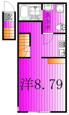 ベルン 201号室 間取り