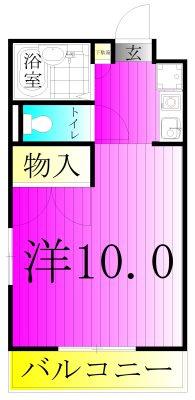 メモリー 205号室 間取り