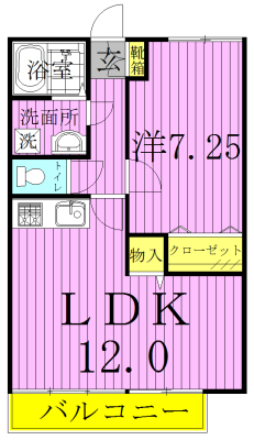 コンフォートヴィラ 202号室 間取り