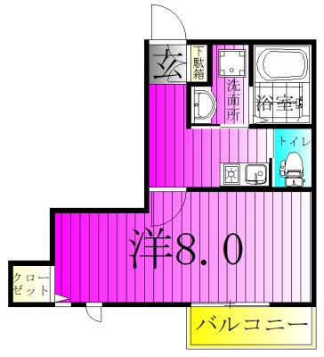 アファン 303号室 間取り