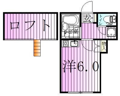 コーポ逆井 108号室 間取り