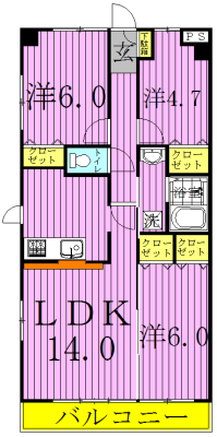 サンシャイン柏の葉 間取り図