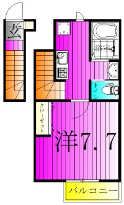 リビオンＹ松戸 205号室 間取り
