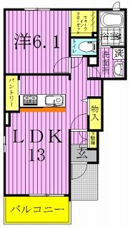 アバンツァートⅡ 101号室 間取り