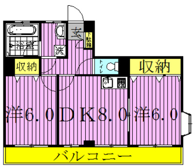 イルフィオーレ 301号室 間取り