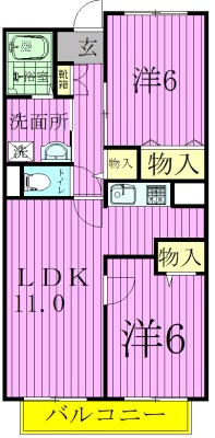 アビタシオン２ 間取り図