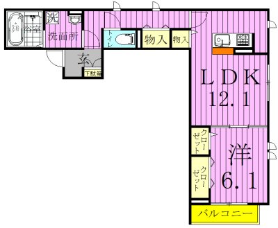 ウィルサクシーズ 間取り図