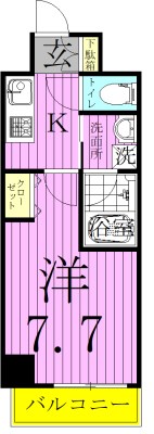 グランビューネレジデンス 401号室 間取り