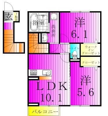 ソフィア  202号室 間取り