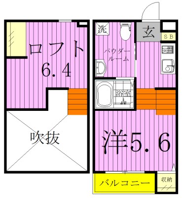 INDEPENDENCE 203号室 間取り
