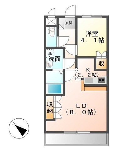 ヒルクレストＭ  103号室 間取り