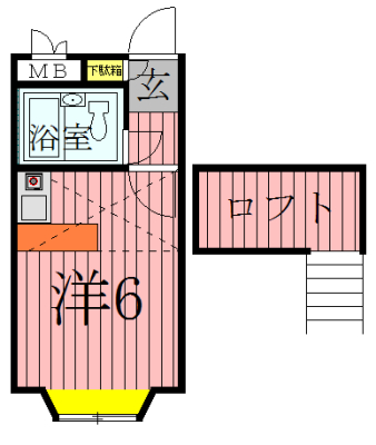 ベルピア常盤平第１１－１  201号室 間取り