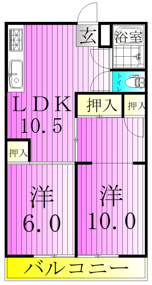 花畑マンション 間取り図