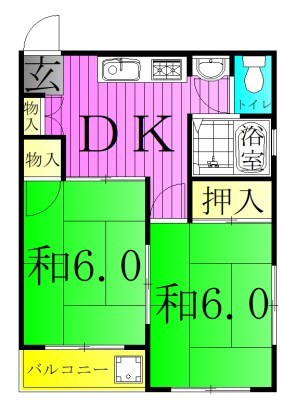 コーポ中島 間取り図