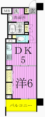 クリオ松戸伍番館 207号室 間取り