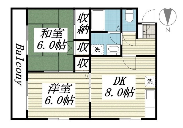 フォンタナ２ 202号室 間取り