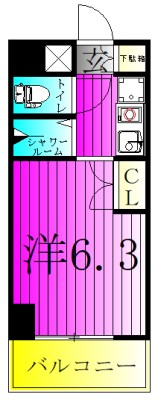 グランヒル松戸 304号室 間取り