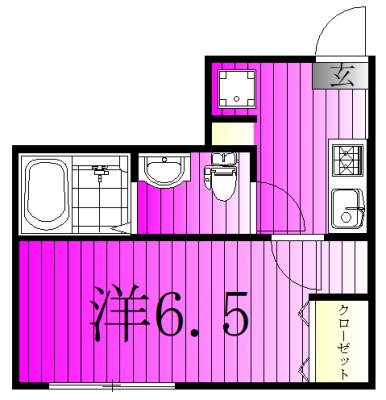 アルソーレ鎌ヶ谷  101号室 間取り