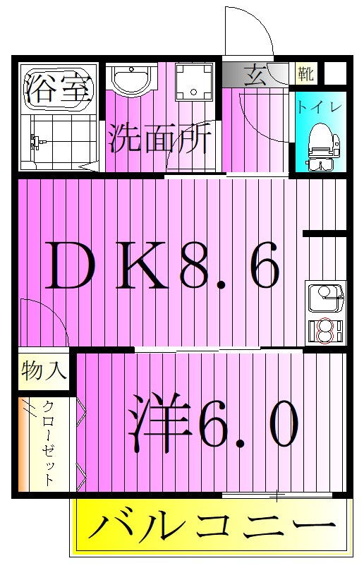 MELDIA北綾瀬Ⅳ 間取り図