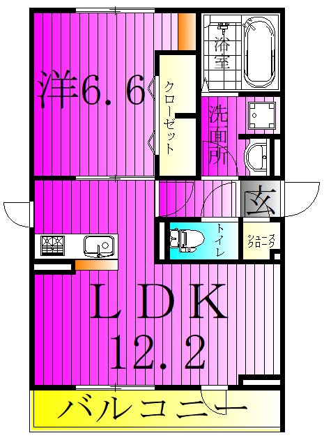 CASA　DOS 301号室 間取り